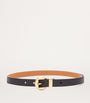 Black Leather Pebble Belt