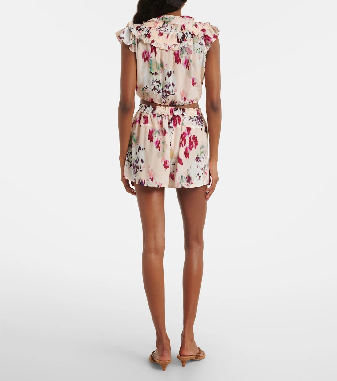 Ulla Johnson - Aurielle floral silk shorts