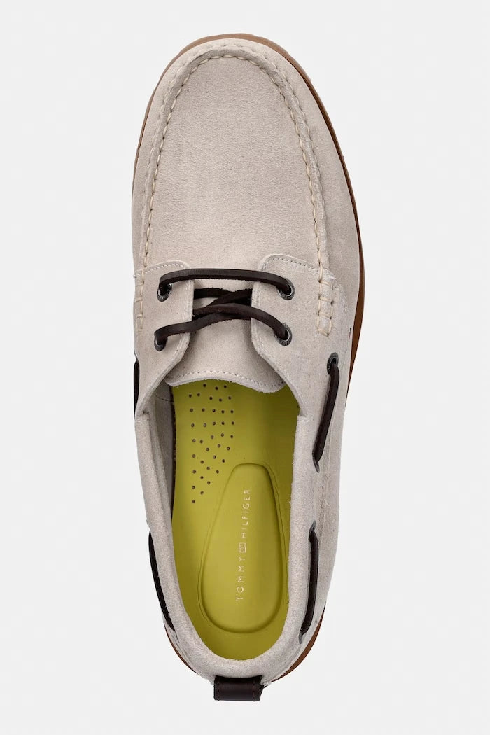 Tommy Hilfiger Erkek Süet Mokasen HILIFGER LIGHT SDE BOAT SHOE