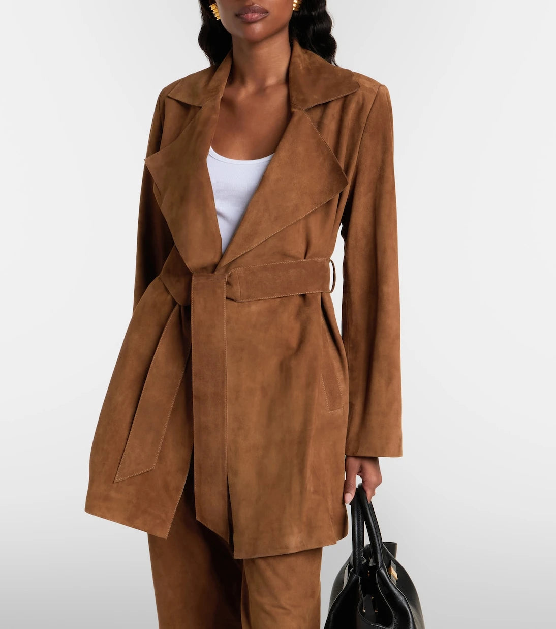 Nour Hammour - Kerry suede coat