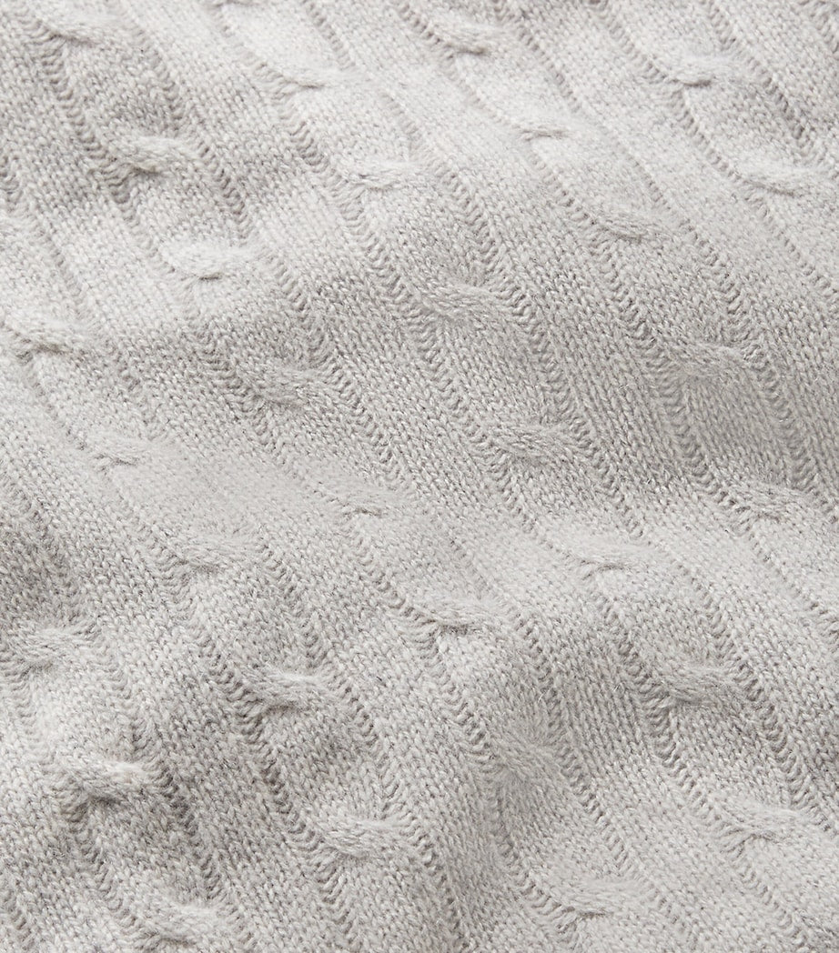 Ralph Lauren Home Cashmere Cable-Knit Throw (60cm x 60cm)