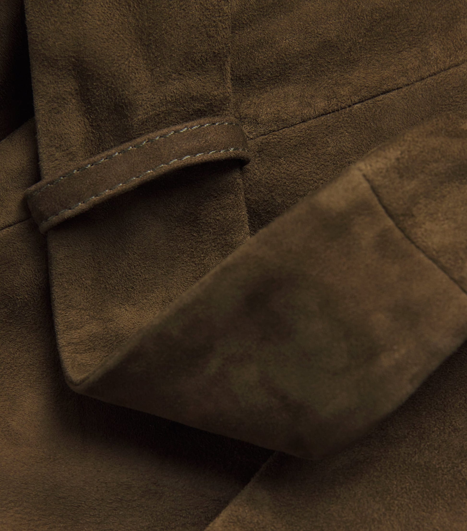 Green Suede Althea Coat