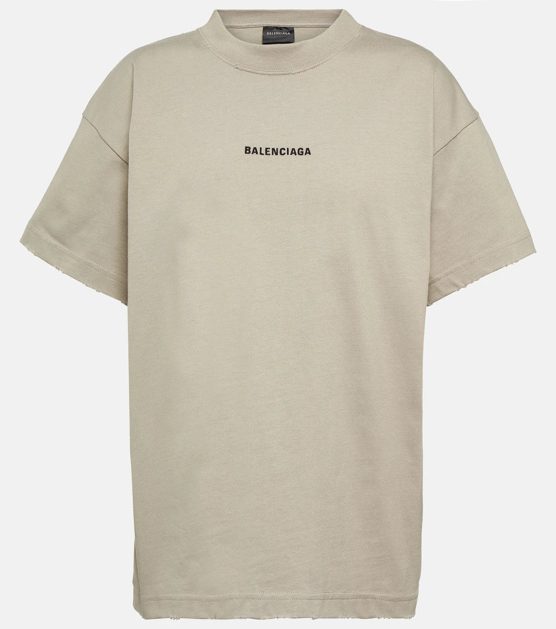 Balenciaga - تي شيرت قطني بشعار العلامة