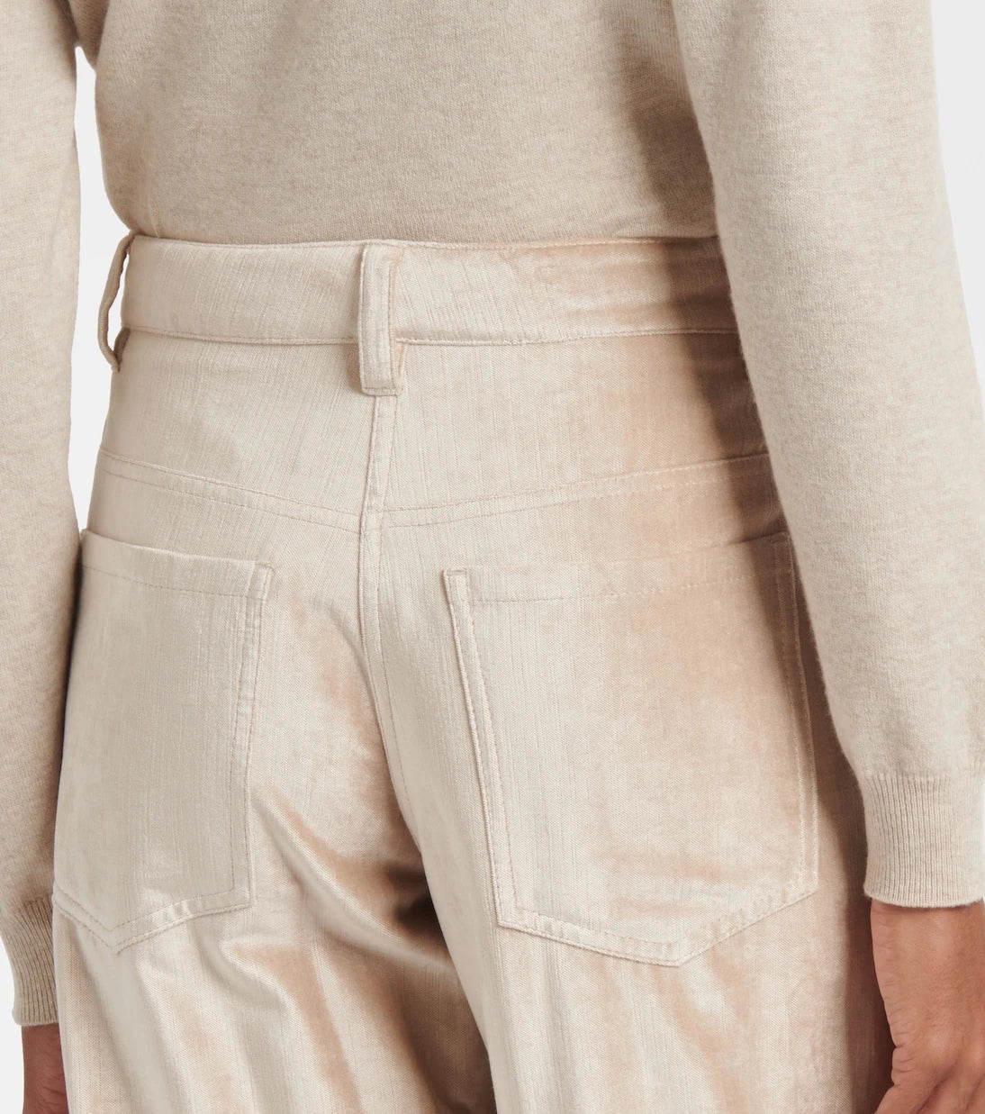 Brunello Cucinelli - Cotton-blend wide-leg pants