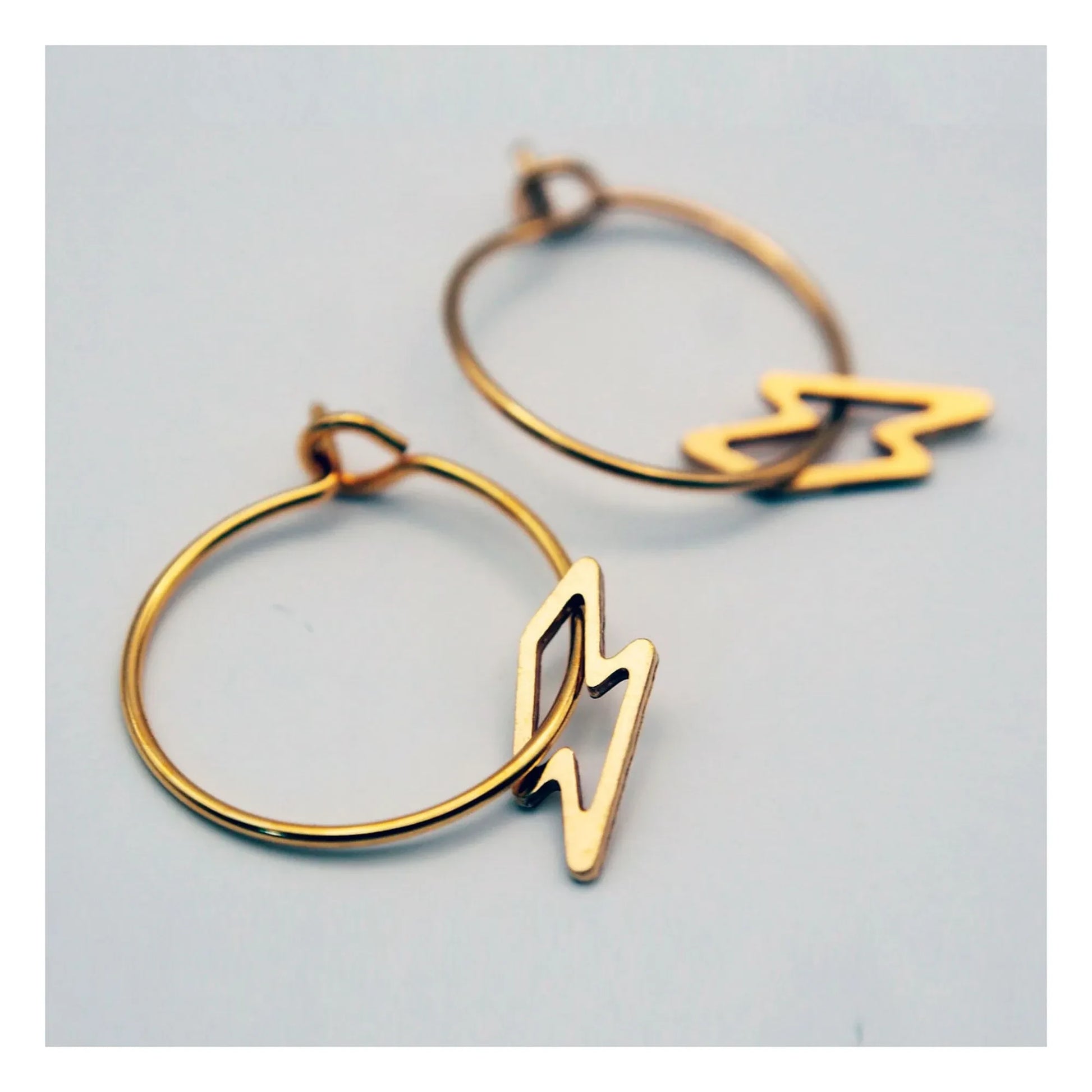 Adorabili - Créoles Eclair | Gold
