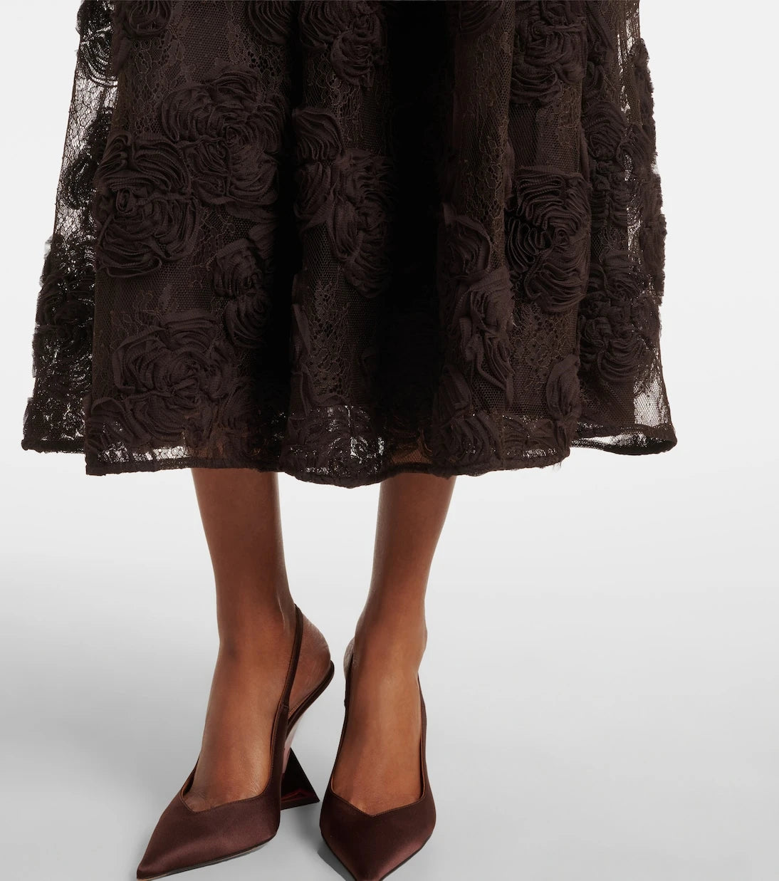 Rotate - Floral mesh midi dress