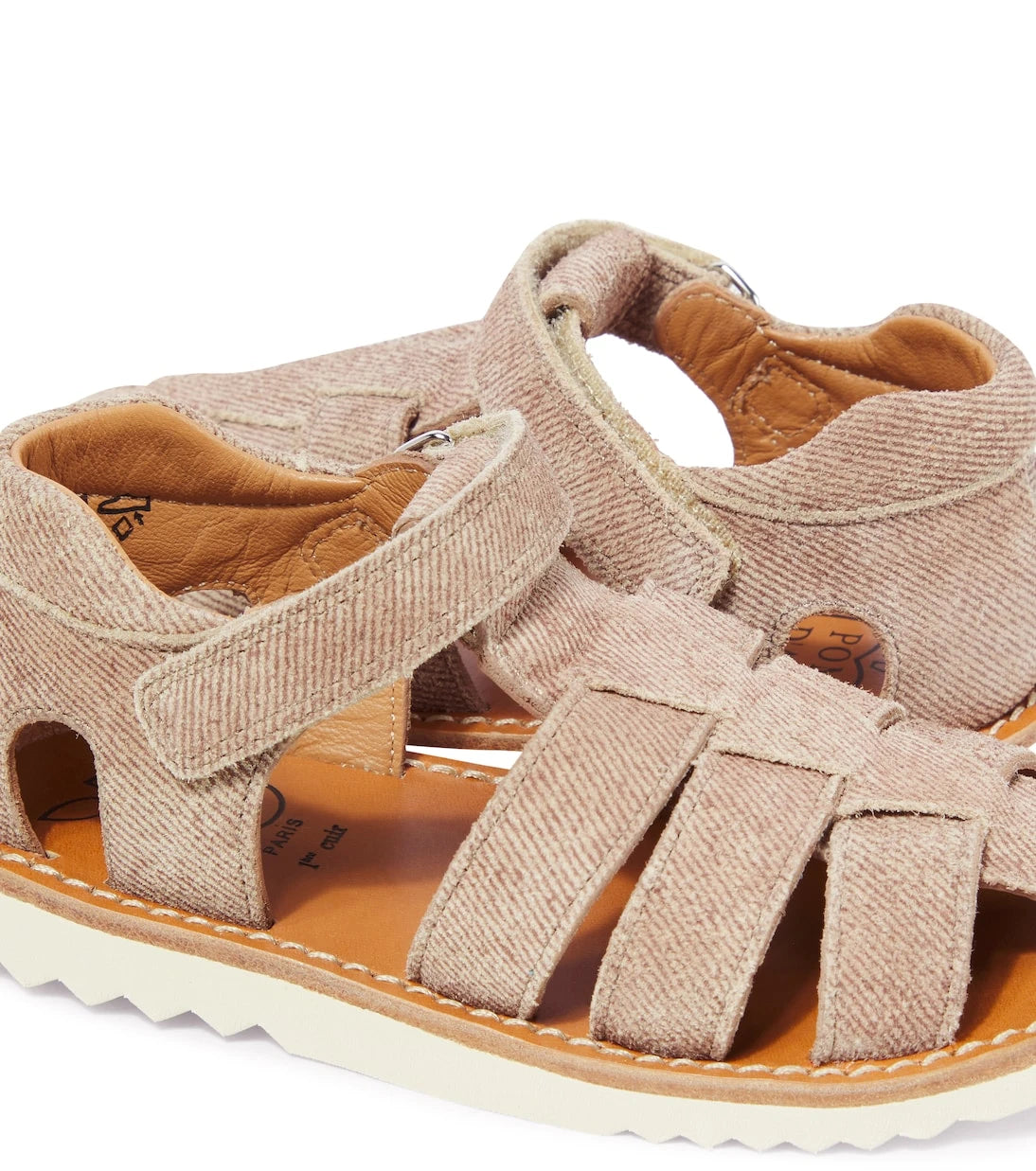 Pom d'Api - Waff Papy denim fisherman sandals
