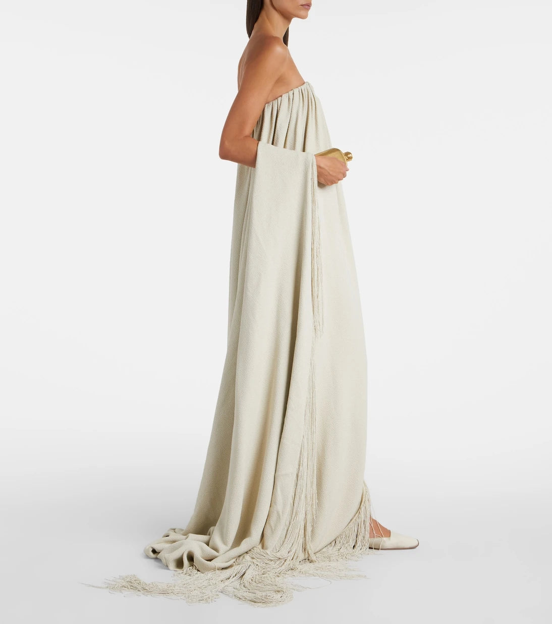 Calvin Klein Collection - Vicky fringed gathered gown