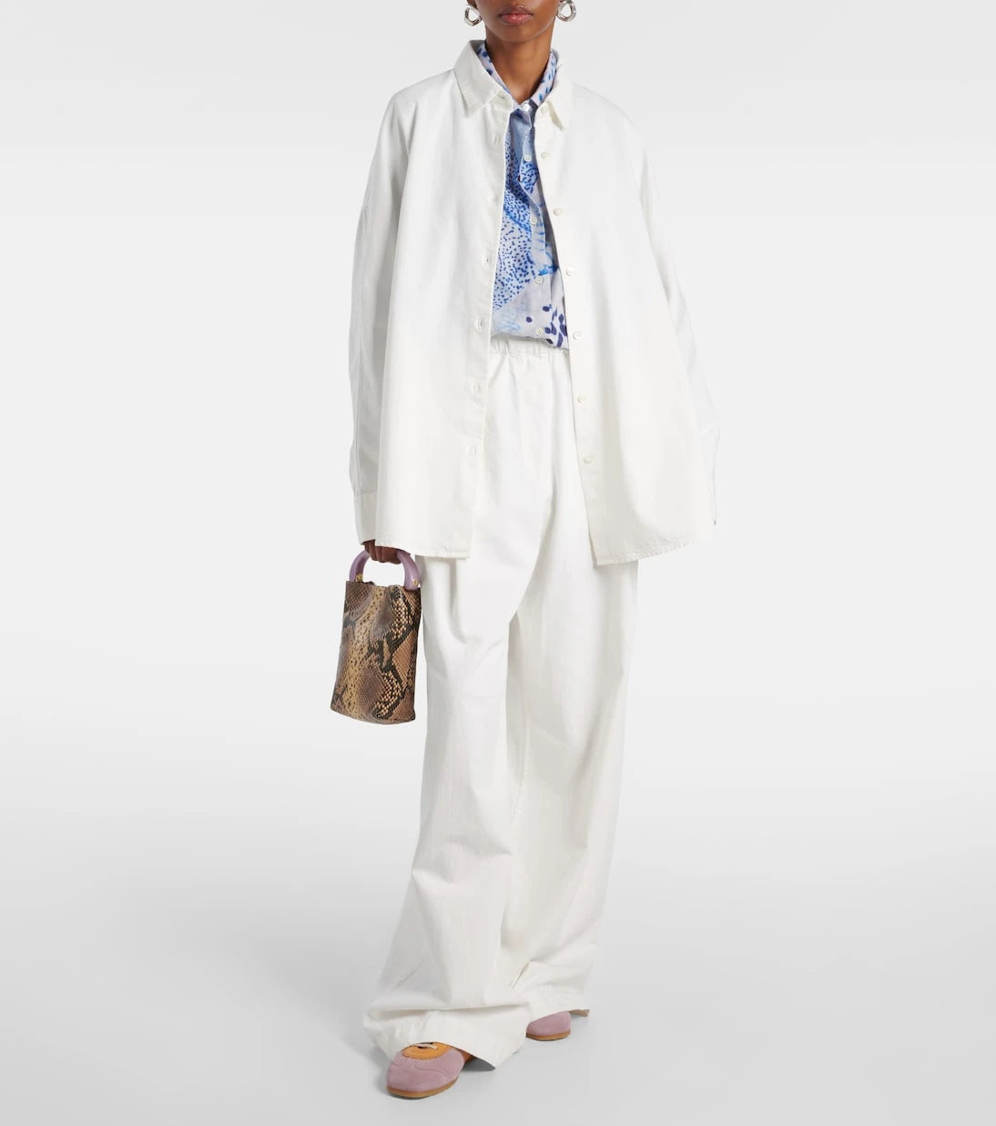 Dries Van Noten - High-rise denim wide-leg pants