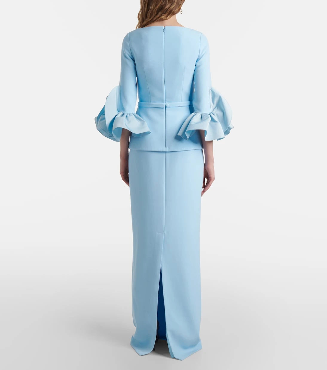 Safiyaa - Clemence ruffled crêpe gown
