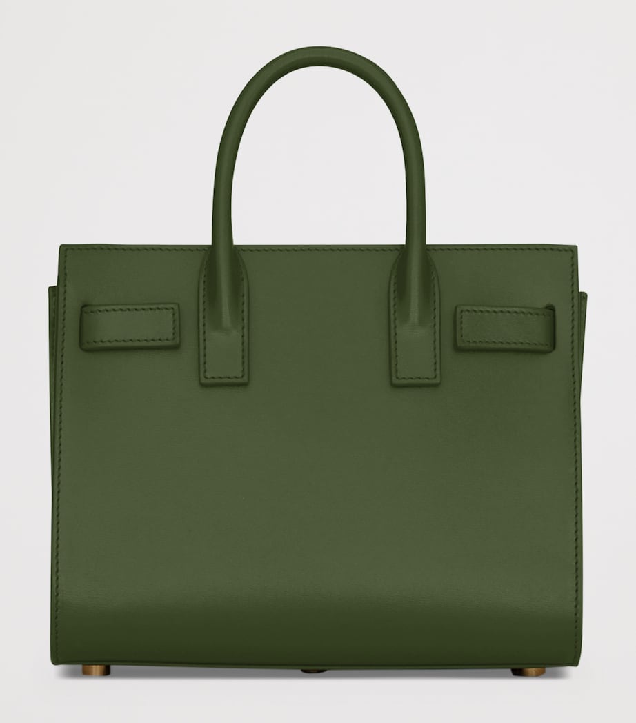 Saint Laurent Green Nano Sac de Jour Tote Bag