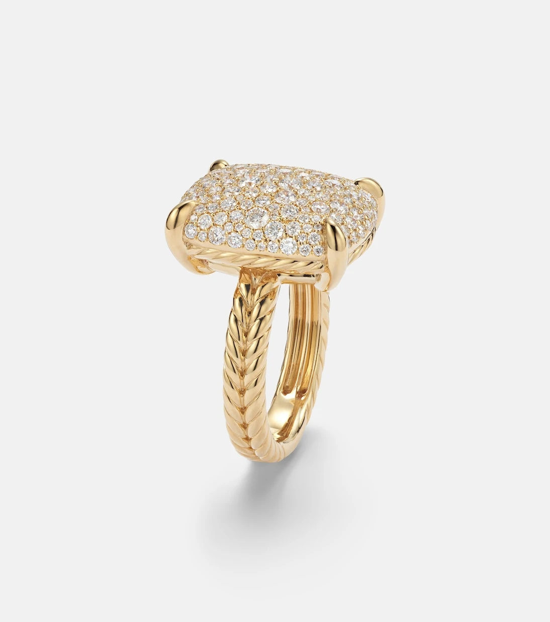 David Yurman - Châtelaine® 18kt gold ring with diamonds
