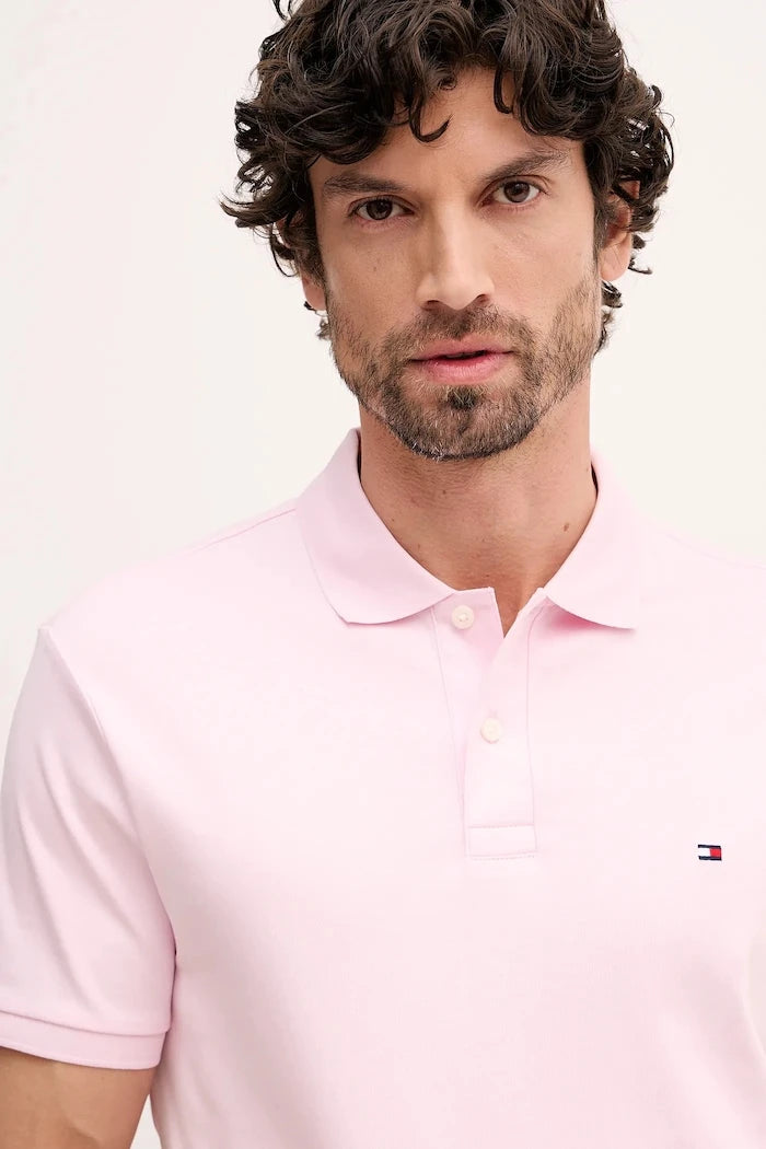 Tommy Hilfiger yakalı erkek pamuklu tişört