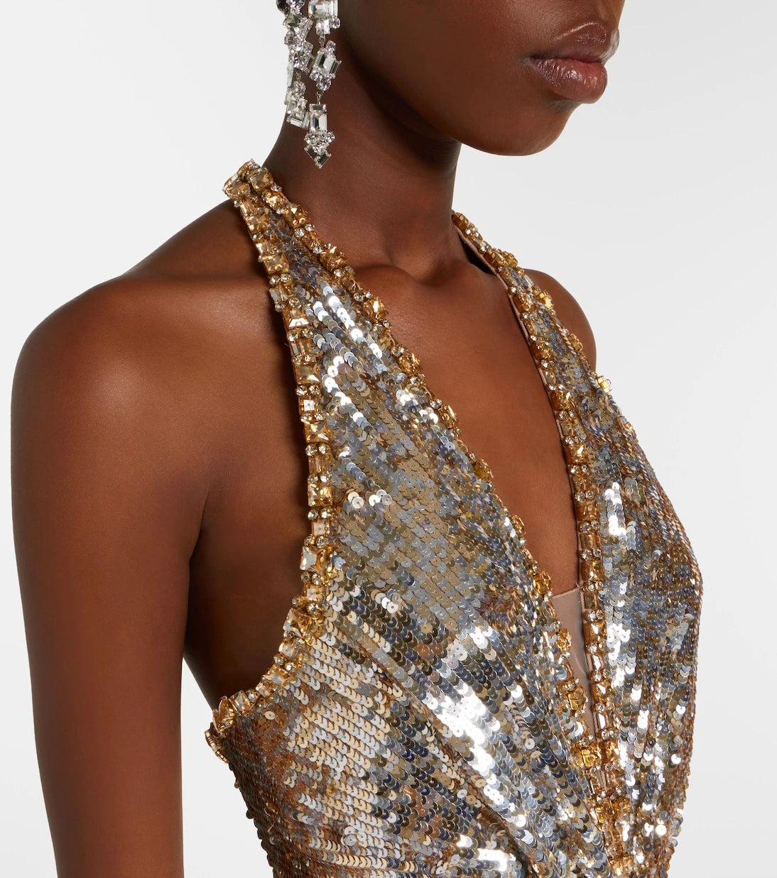Jenny Packham - Mars gathered sequined gown