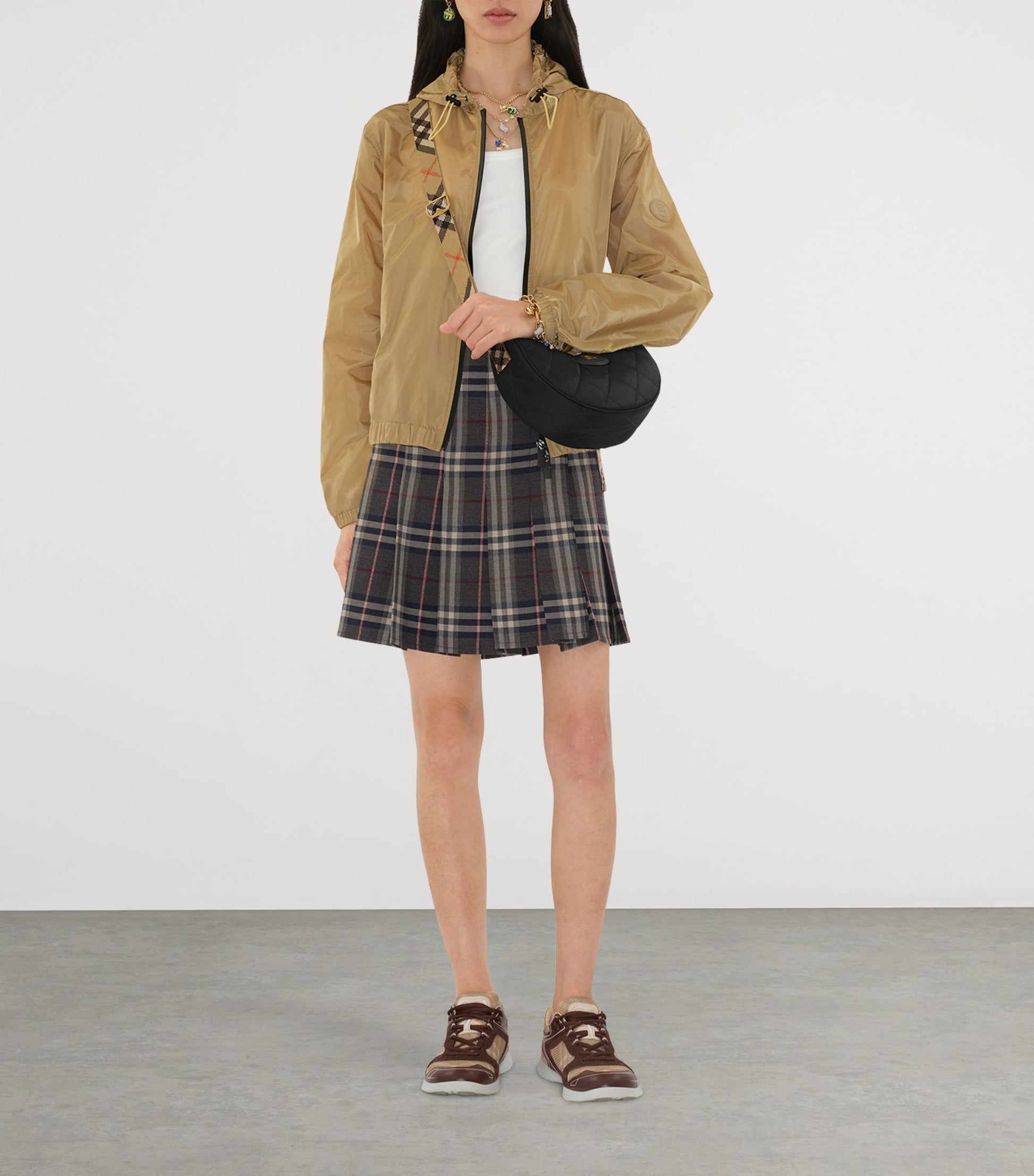 Black Horseshoe Cross-Body Bag