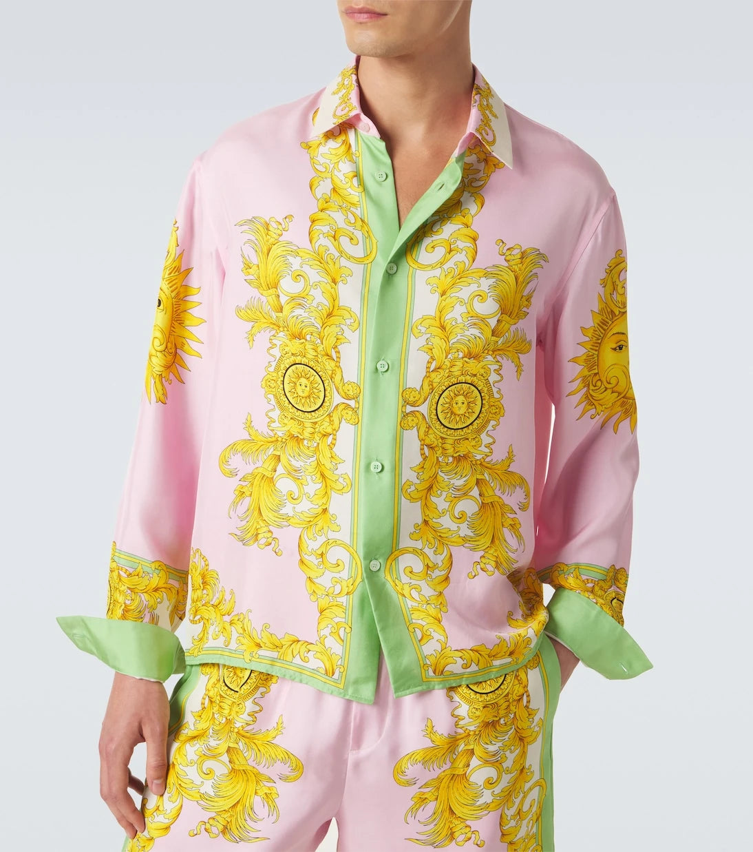 Versace - Printed silk shirt