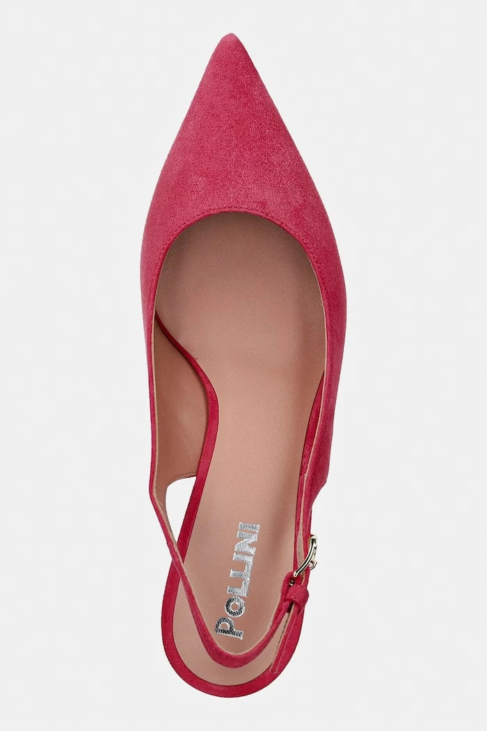 Pollini обувки с ток от велур