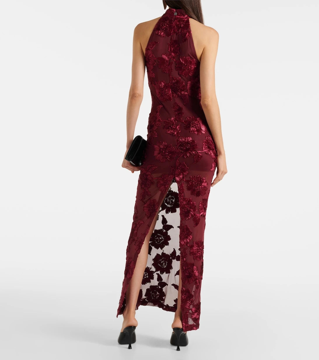 Rotate - Embroidered halterneck gown