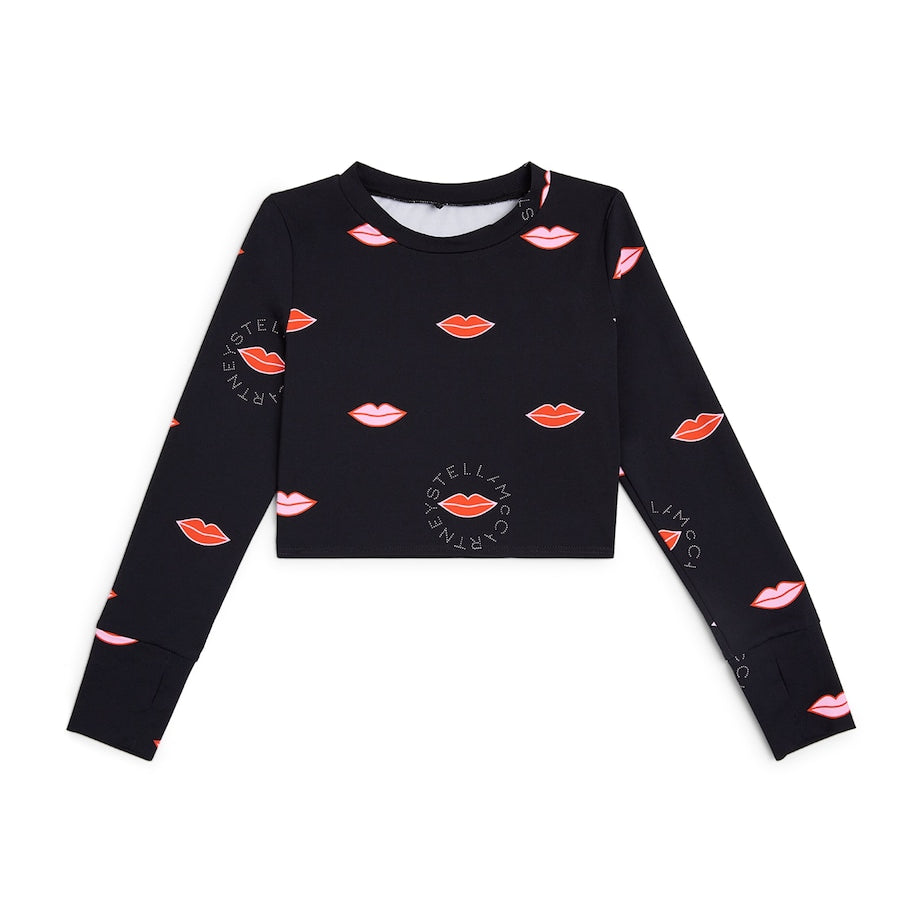 Stella McCartney Kids Lip Print Crop Top (4-14+ Years)