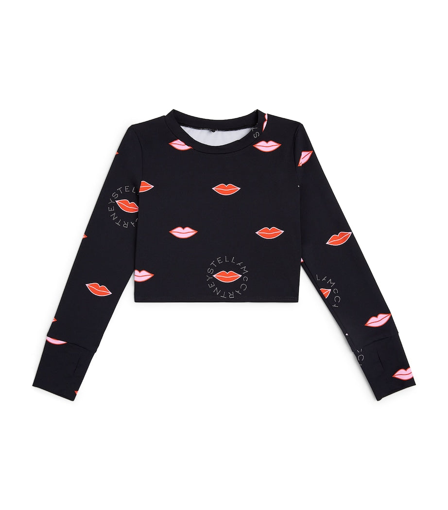 Stella McCartney Kids Lip Print Crop Top (4-14+ Years)