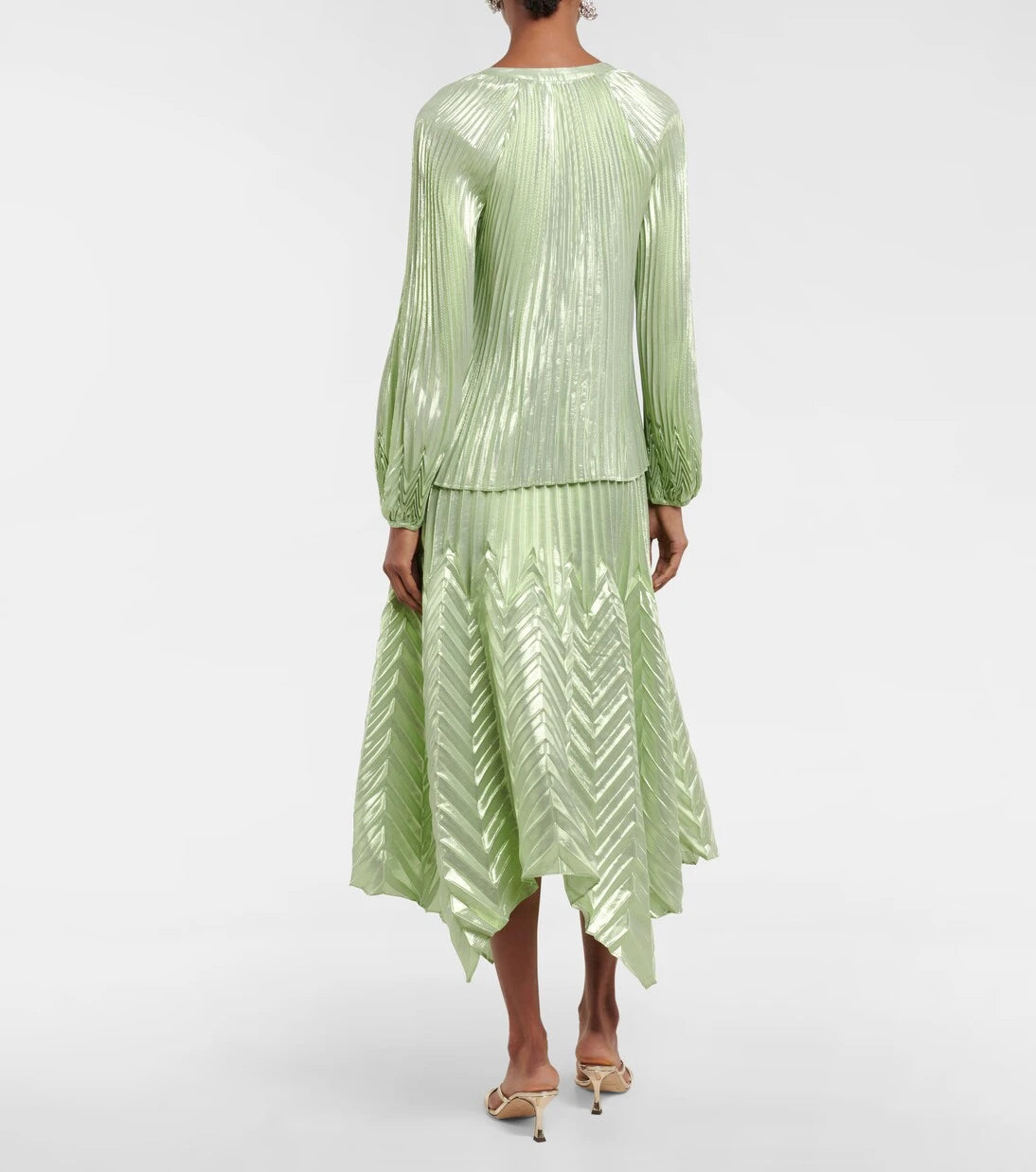 Simkhai - Char plissé silk-blend blouse