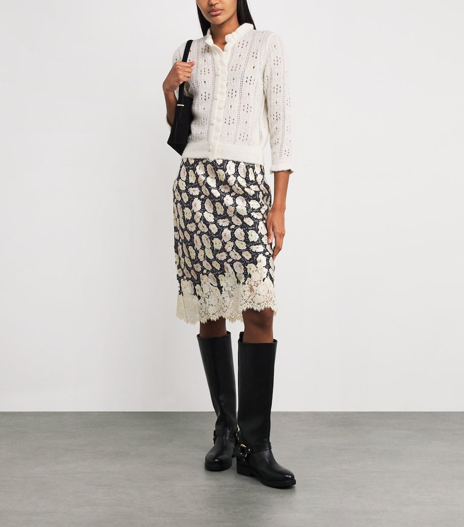 DÔEN Multi Silk Elowette Midi Skirt