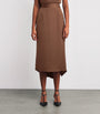 Brown Charmeuse Nyx Maxi Skirt
