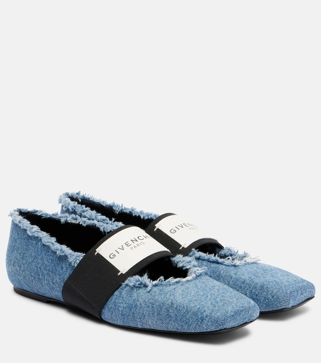 Givenchy - Sliced Square denim ballet flats