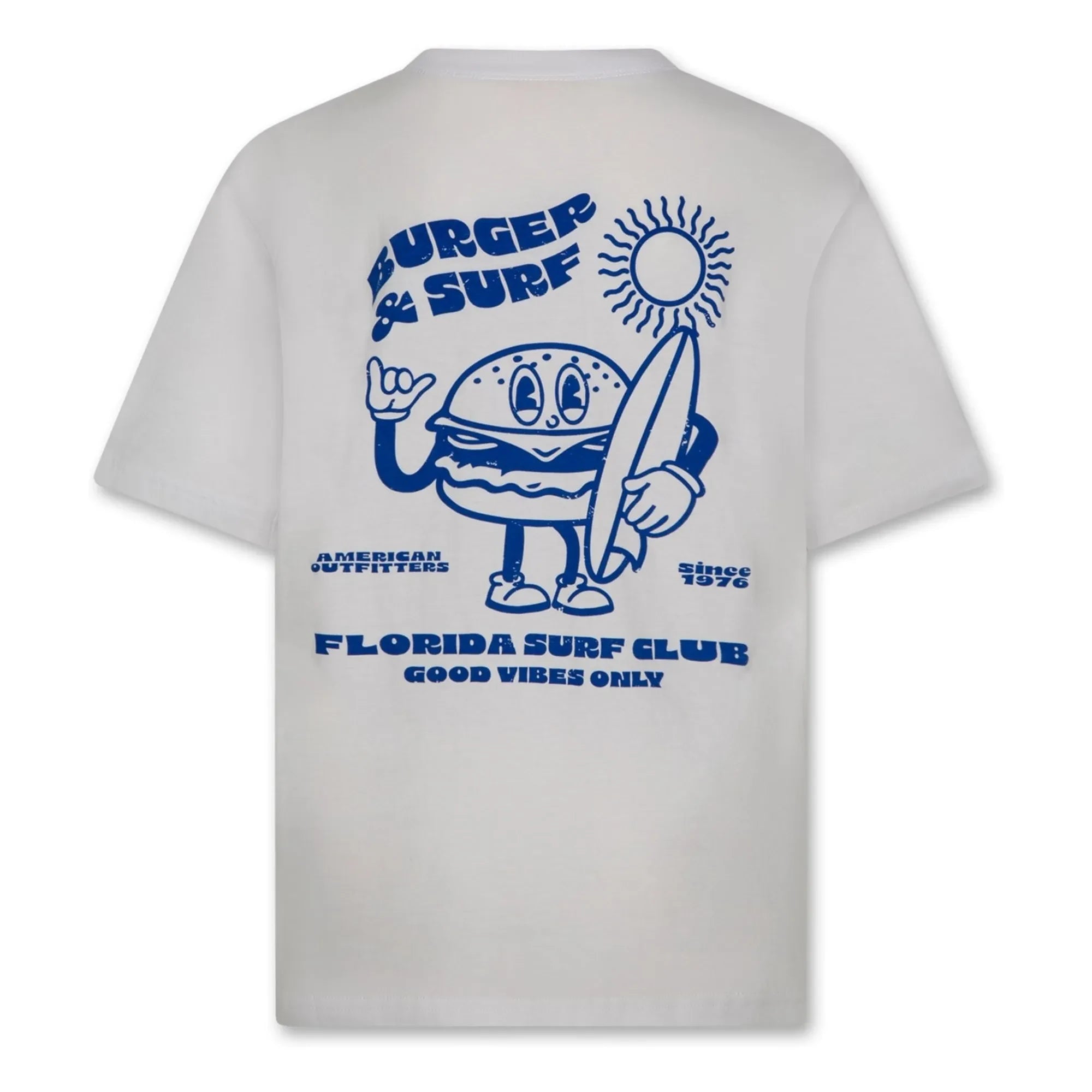 AO76 - Silas Burger T-shirt Recycled cotton | White