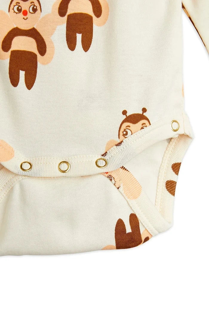 Бебешки памучен комплект Mini Rodini Bees