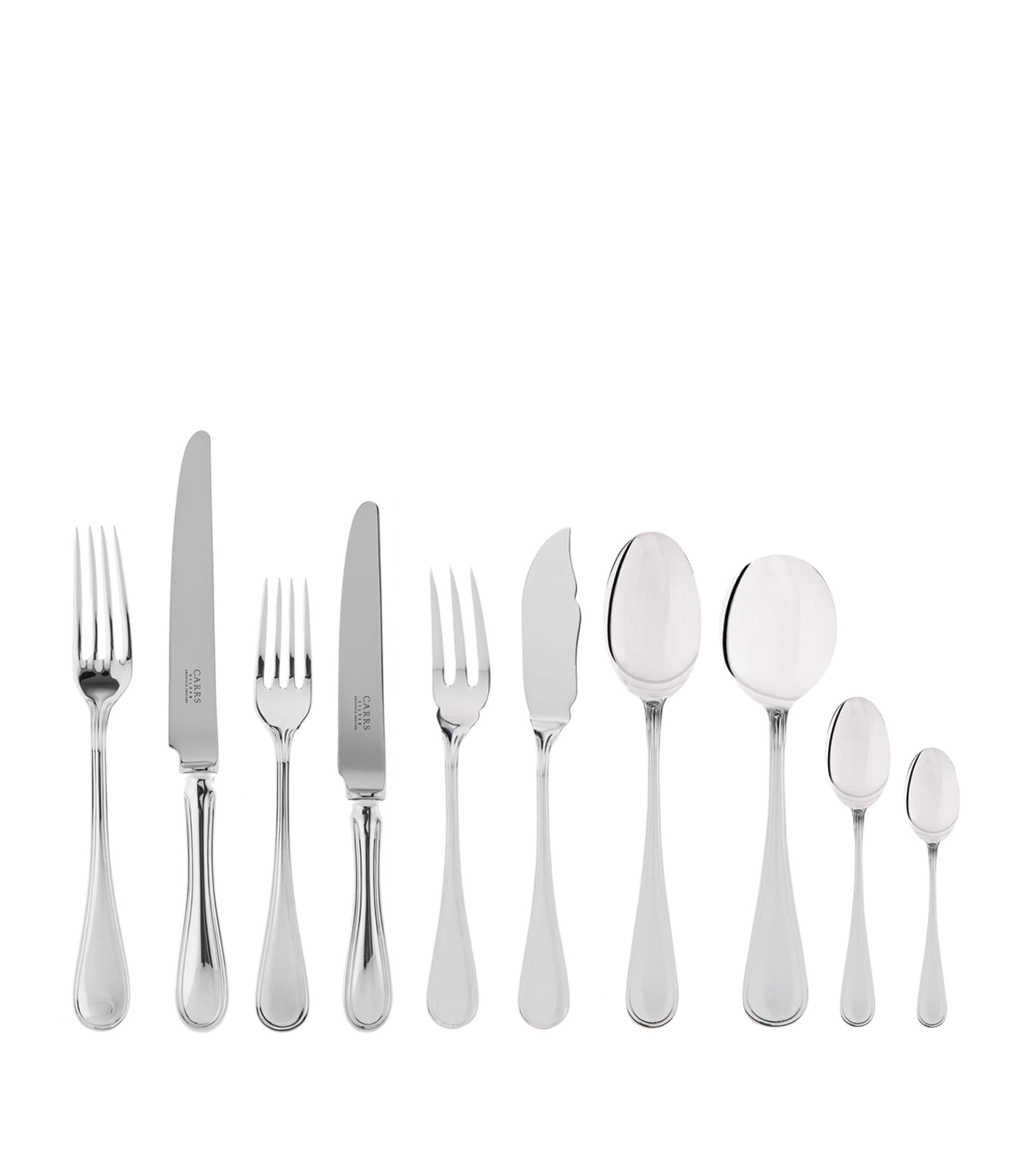Carrs Silver English Thread Silver-Plated 44-Piece Set