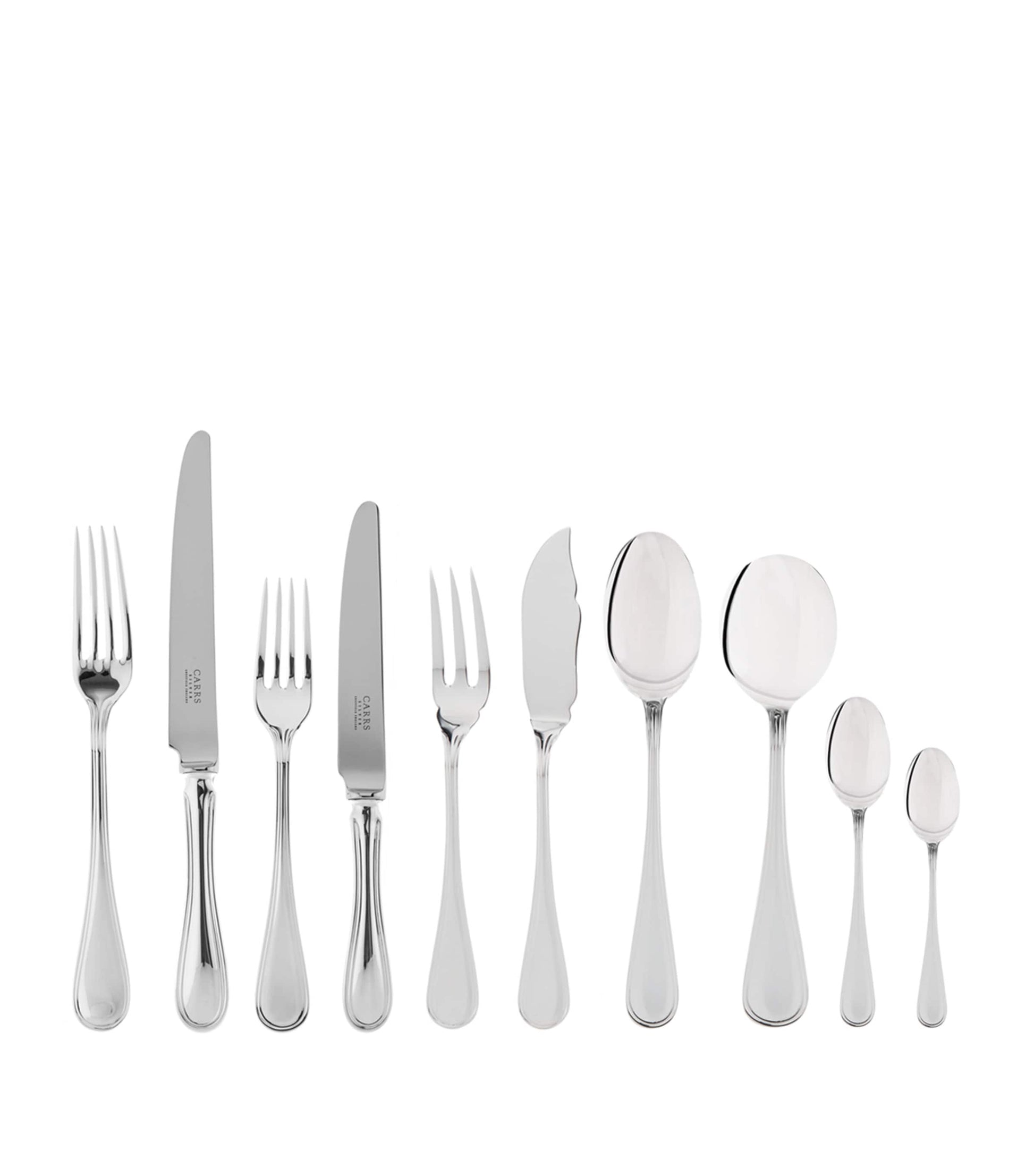 Carrs Silver English Thread Silver-Plated 44-Piece Set