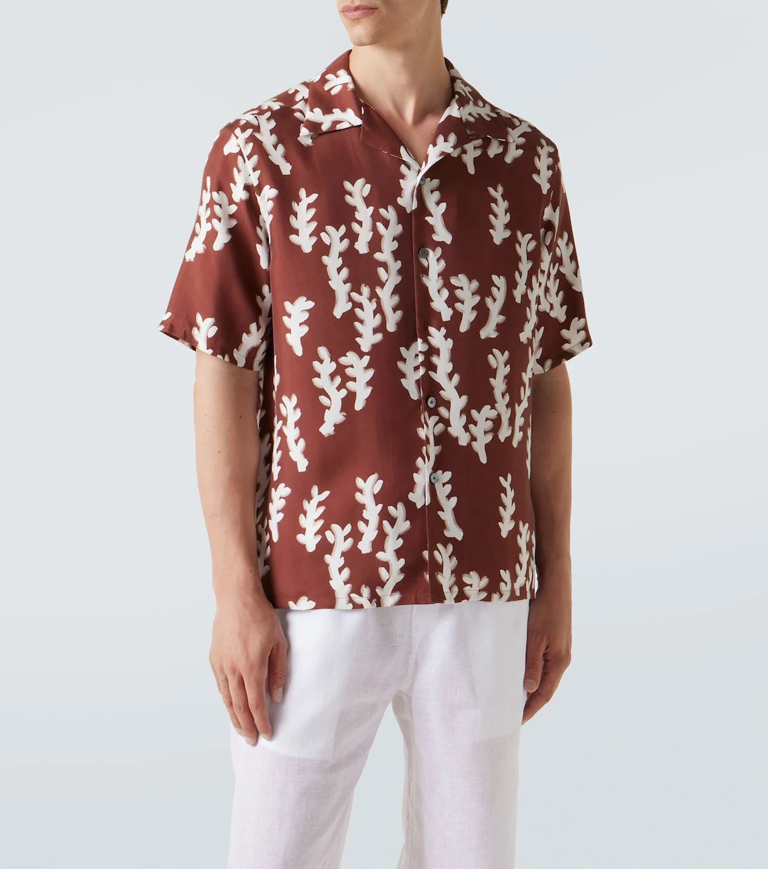 Zegna - Printed silk bowling shirt