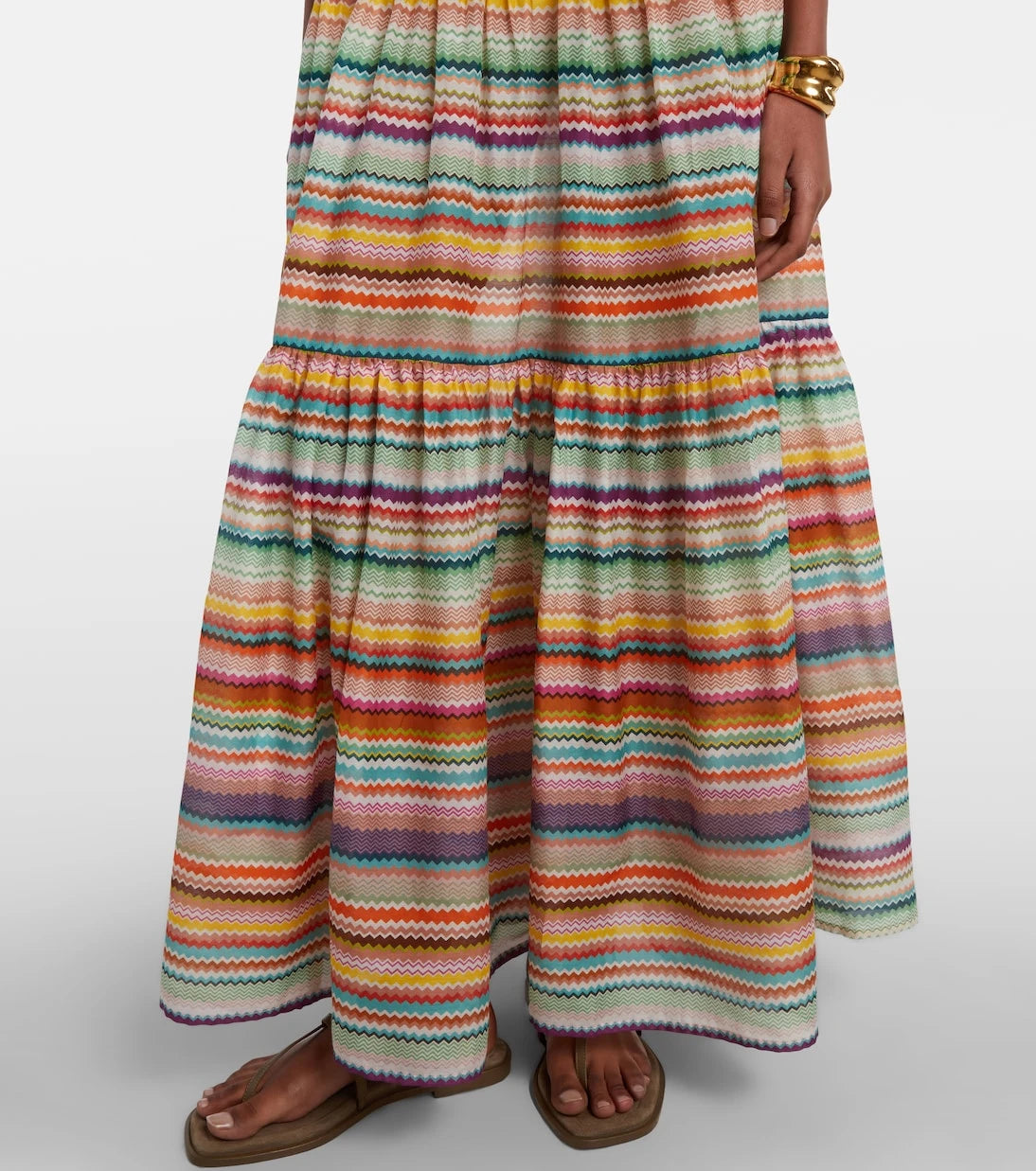 Missoni - فستان ماكسي بنمط متعرج