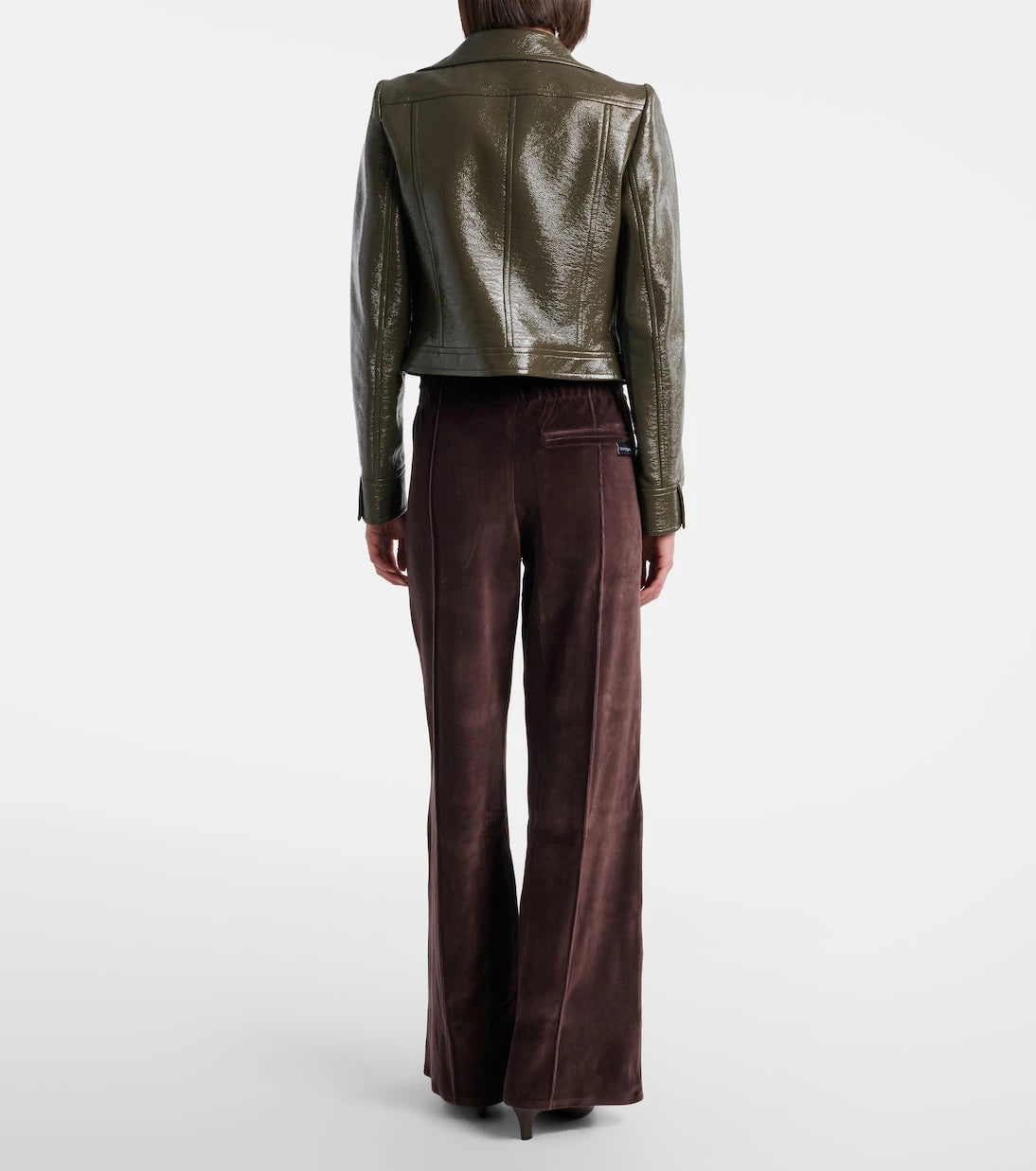 Courrèges - Cotton-blend velvet sweatpants