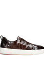 Crocodile Leather Clean Icon Sneakers