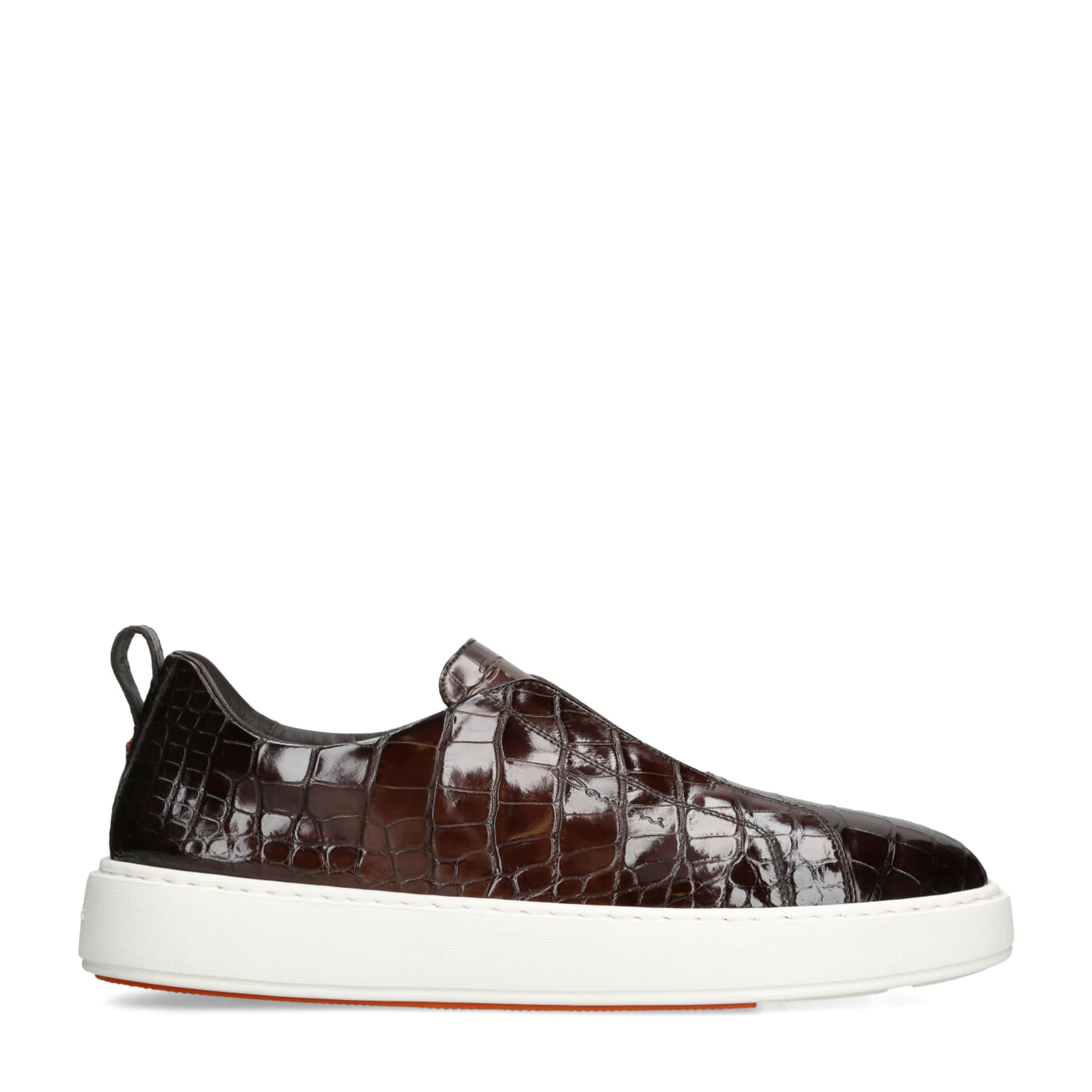 Crocodile Leather Clean Icon Sneakers