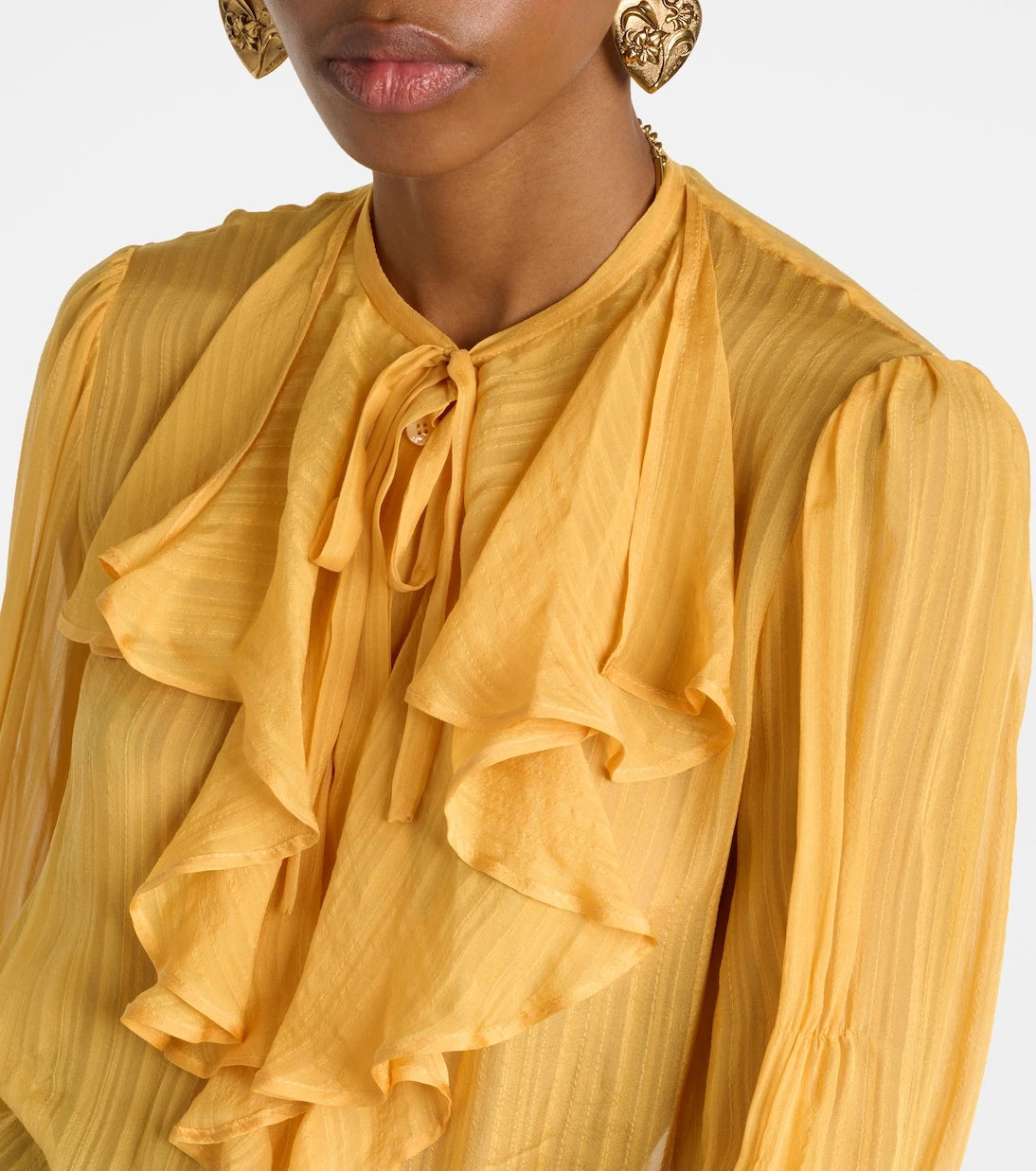 Etro - Ruffled silk blouse