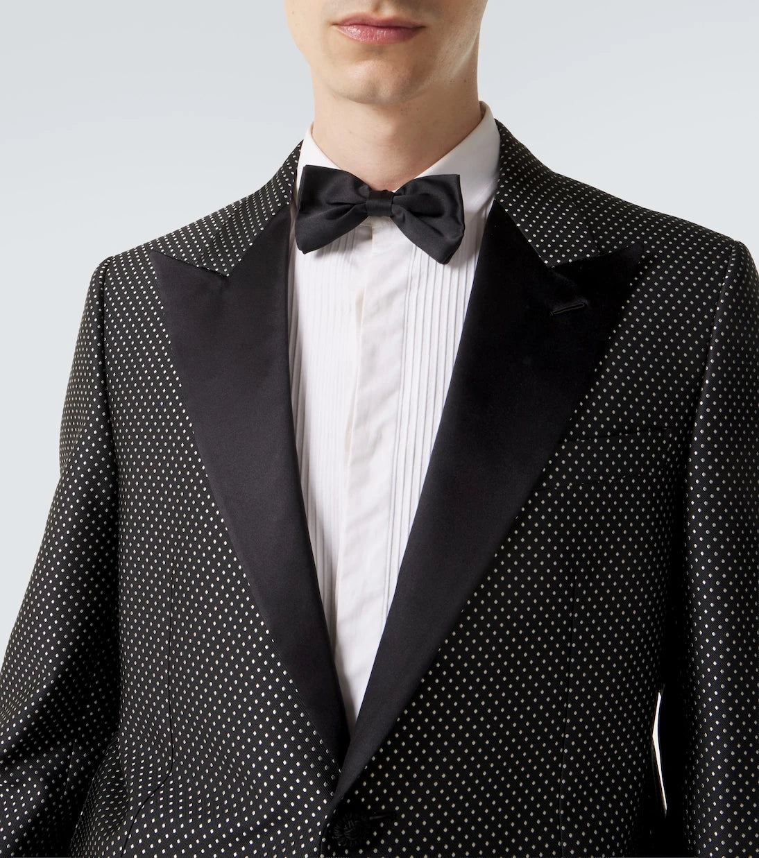 Valentino - Polka-dot jacquard tuxedo jacket