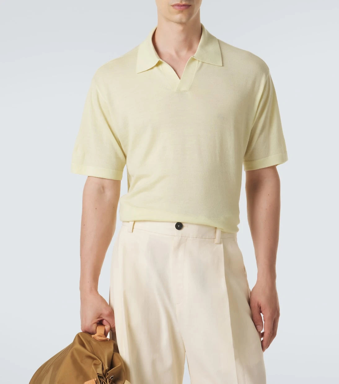 Frame - Wool and cashmere polo shirt