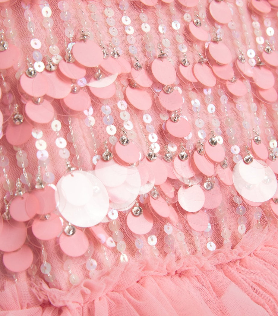 Tutu Du Monde Pink Tulle Embellished Daphne Dress (2-11 Years)