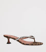 Suede Embellished Gigi Thong Sandals 45
