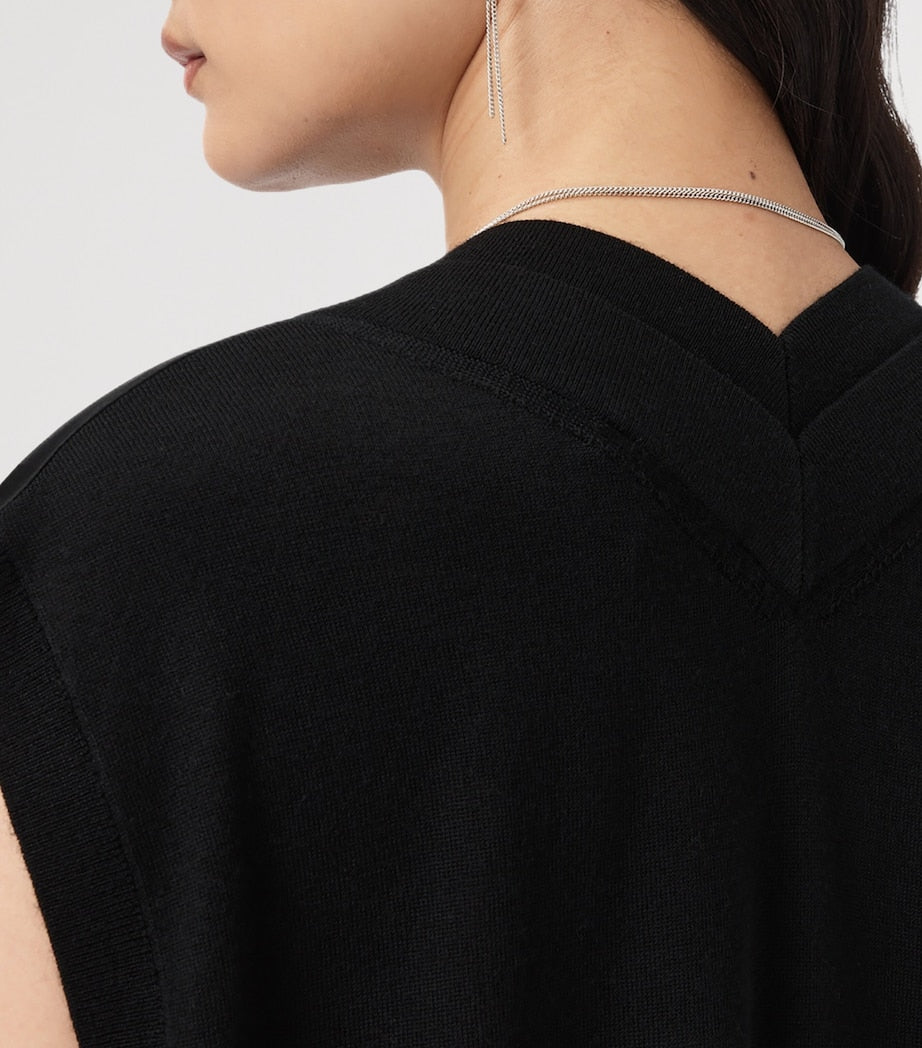 Jersey Studded Bern Tank Top BLACK