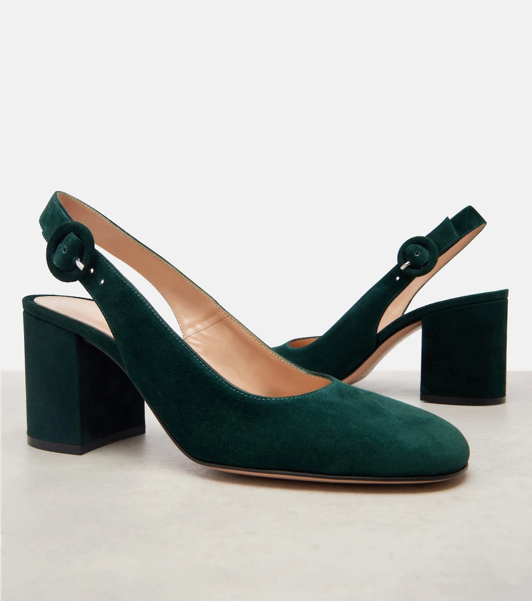 Gianvito Rossi - Suede slingback pumps