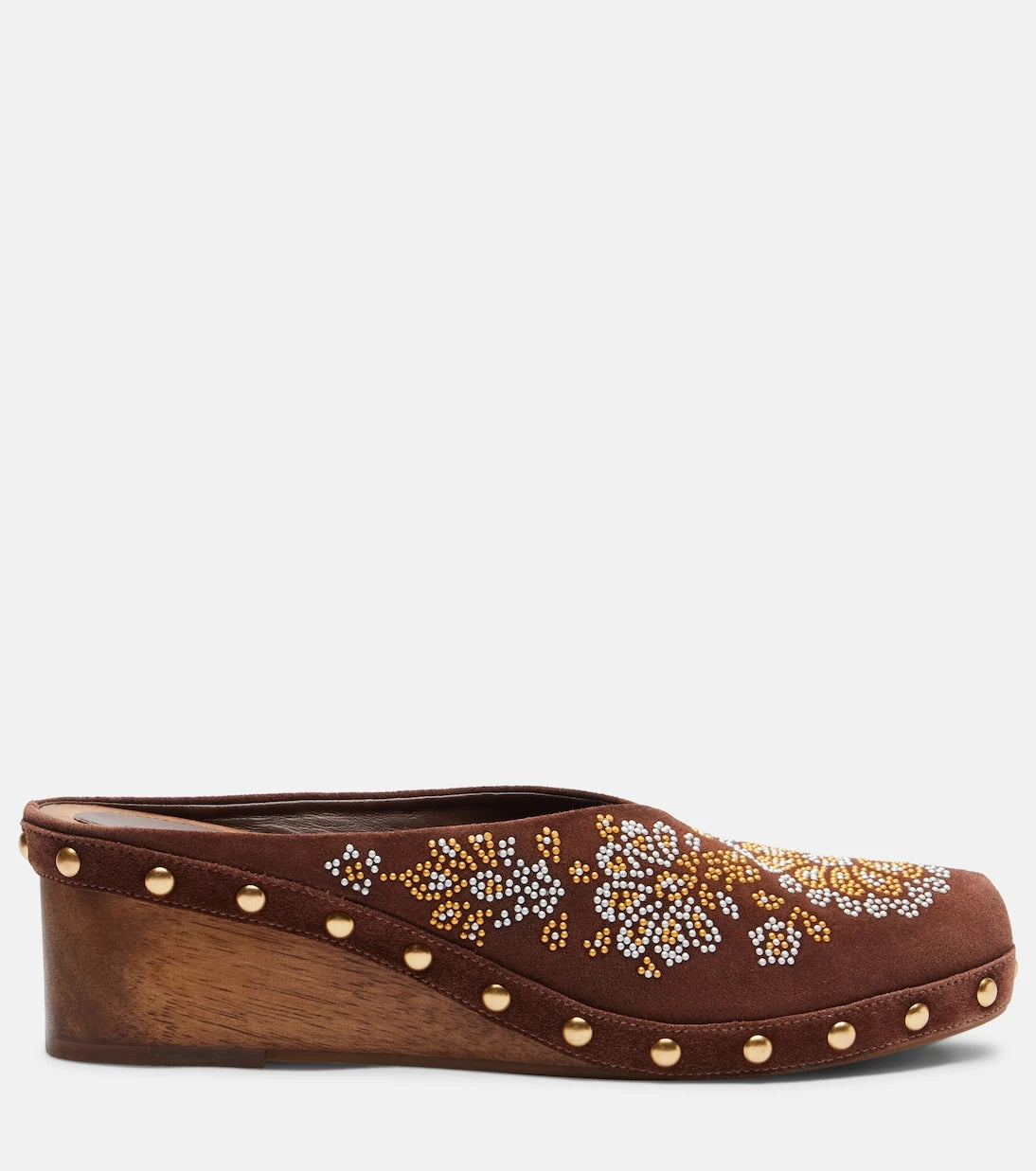 Farm Rio - Floral suede clogs