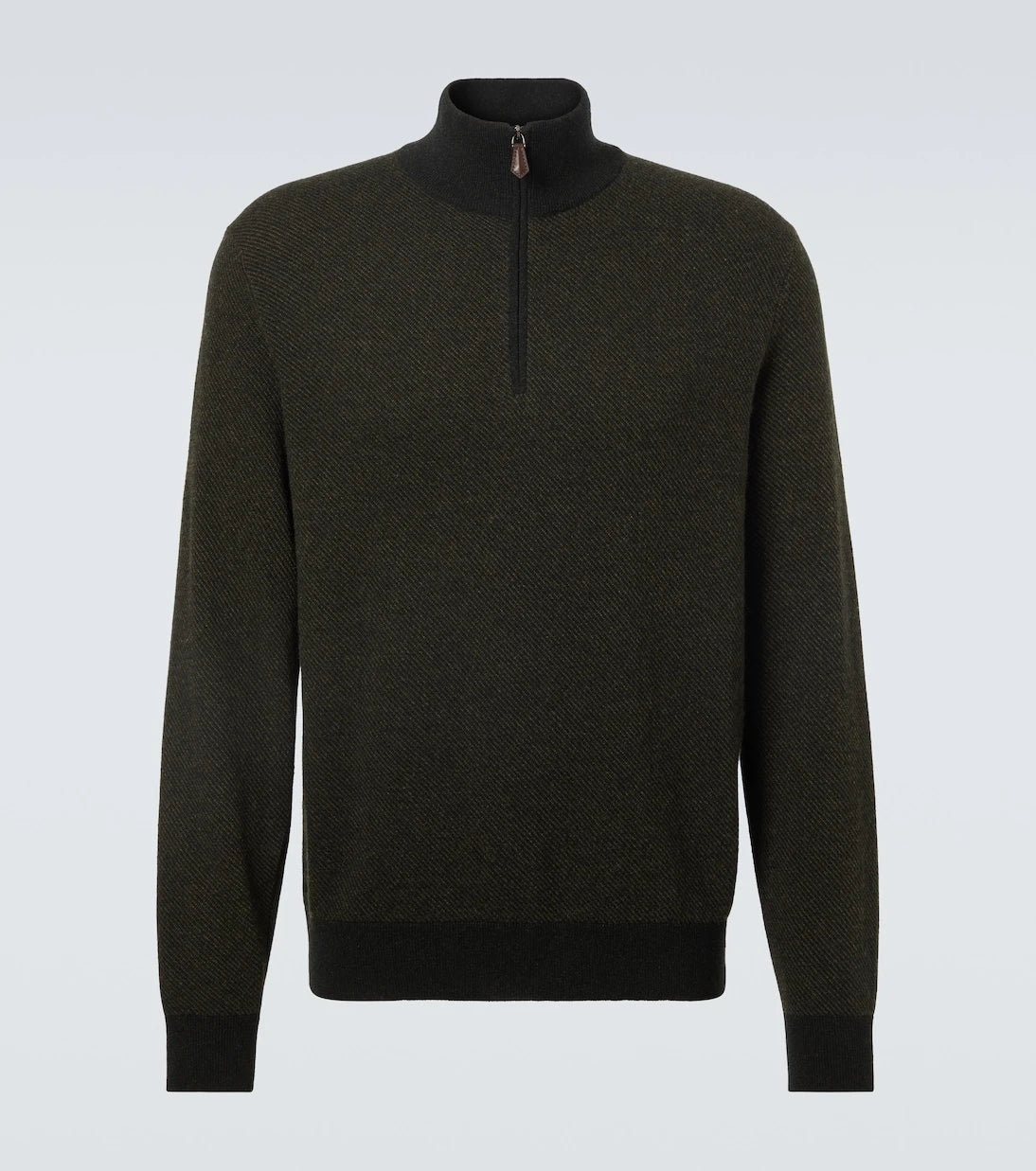 Loro Piana - سويتر كشمير رودستر بنصف سحاب