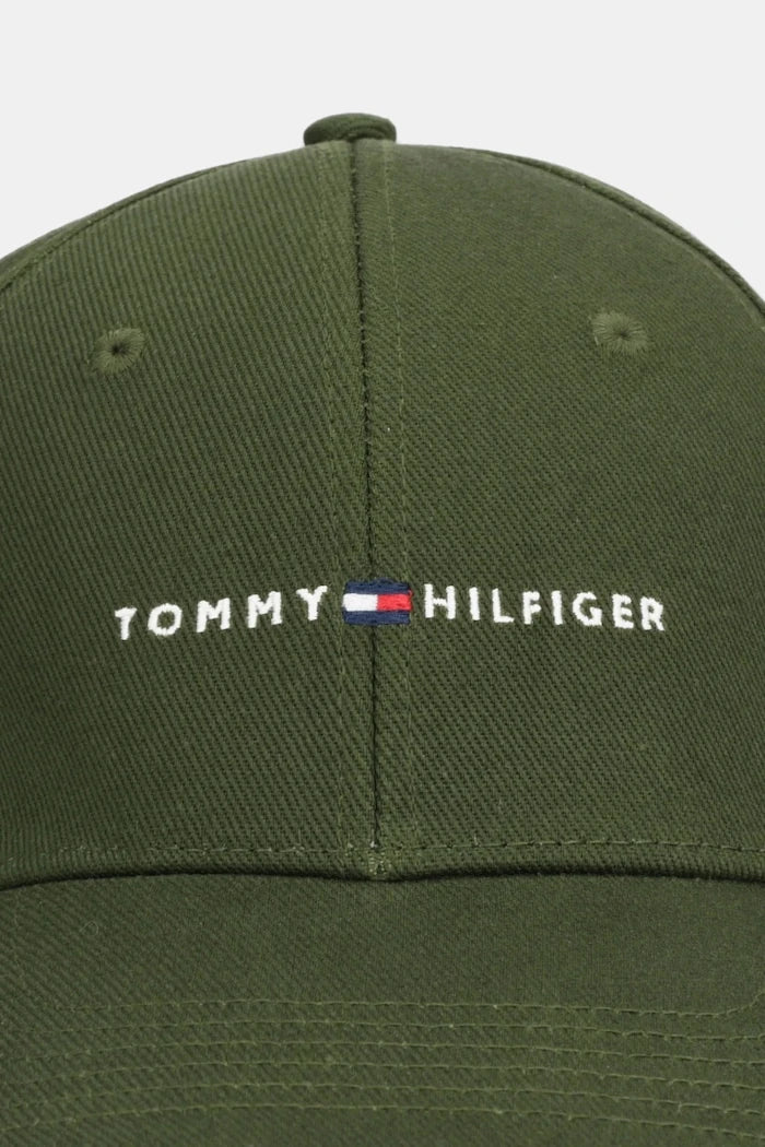 Памучна шапка с козирка Tommy Hilfiger