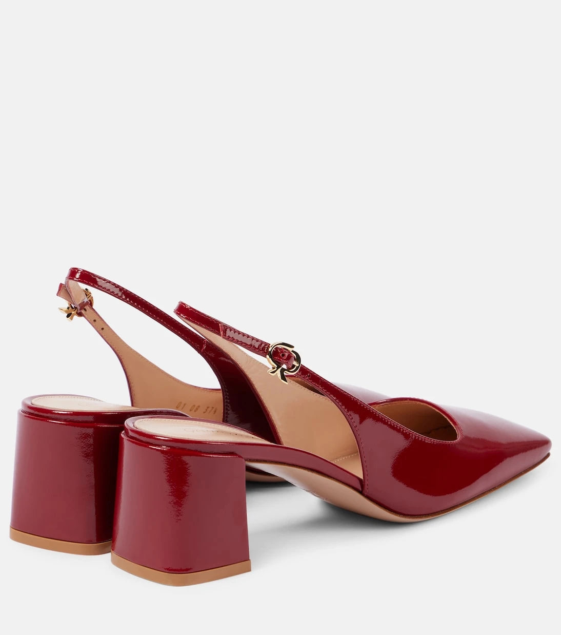 Gianvito Rossi - Freeda patent leather slingback pumps
