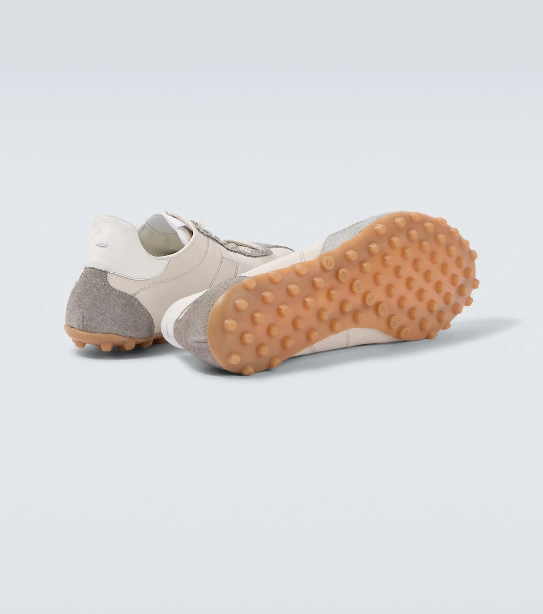 Maison Margiela - حذاء سنيكرز Sprinters من الجلد بتفاصيل شمواه