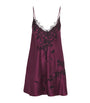 TORLOWEI Purple Silk Lace Tokoni Nightdress